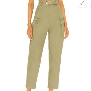 NICHOLAS Olive High-Waisted Pants